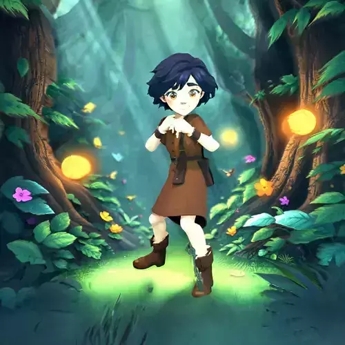 Charming Brown Outfit Character model pack