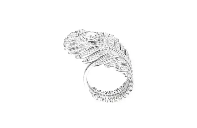 BOUCHERON - PLUME DE PAON - RING - LARGE