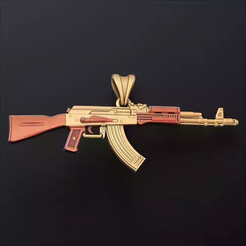Gun Ak 74 Pendant