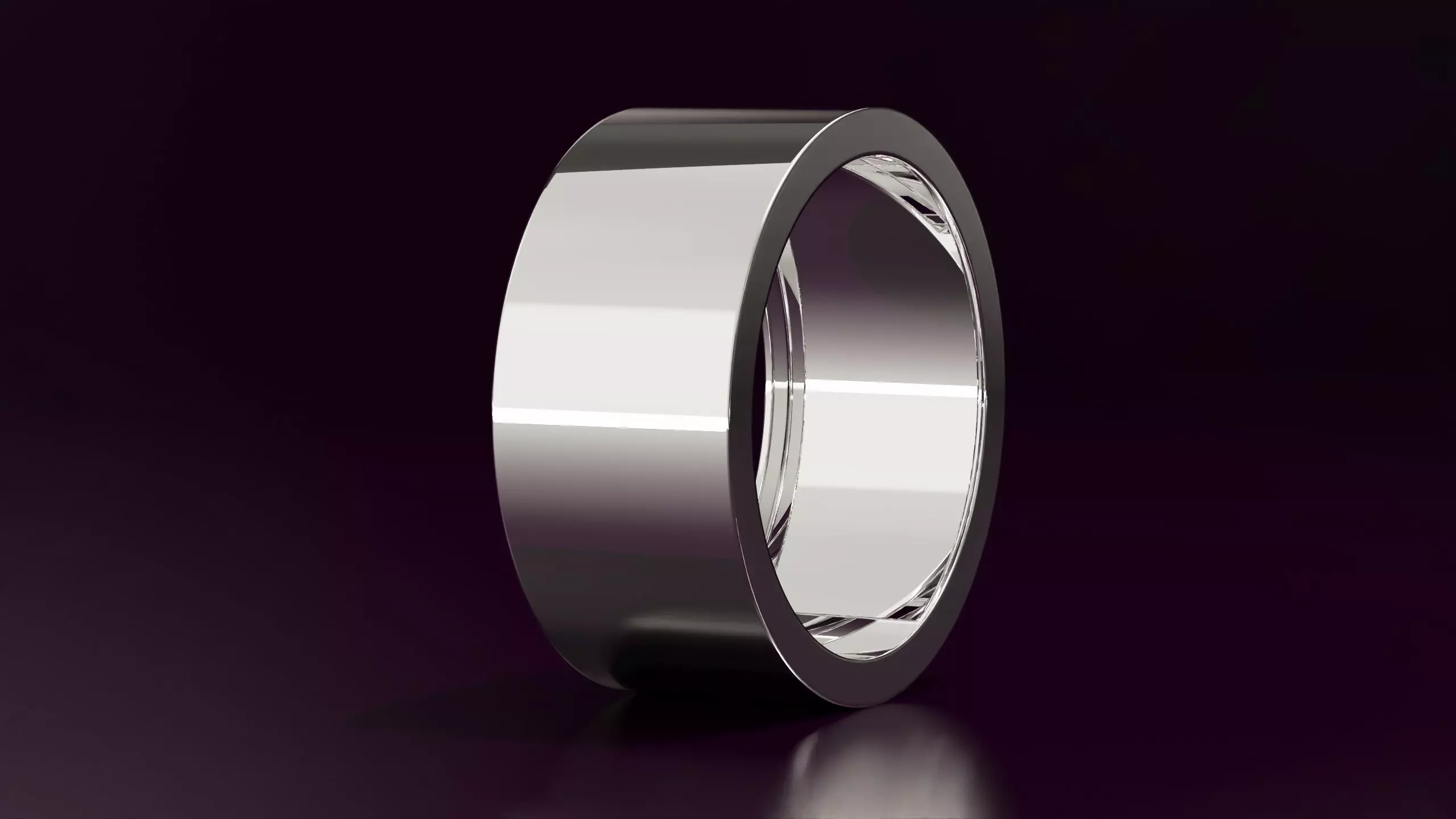 Mens wedding band N13 10mm EU60 Free 3D print model