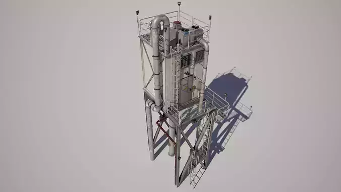  Industrial Refinery Tower