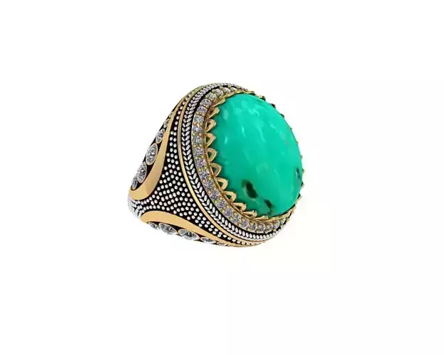 Turquoise Men Rings