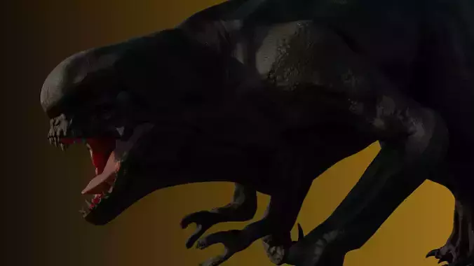 D Rex Distortus Rex Mutant Dinosaur 3D Model