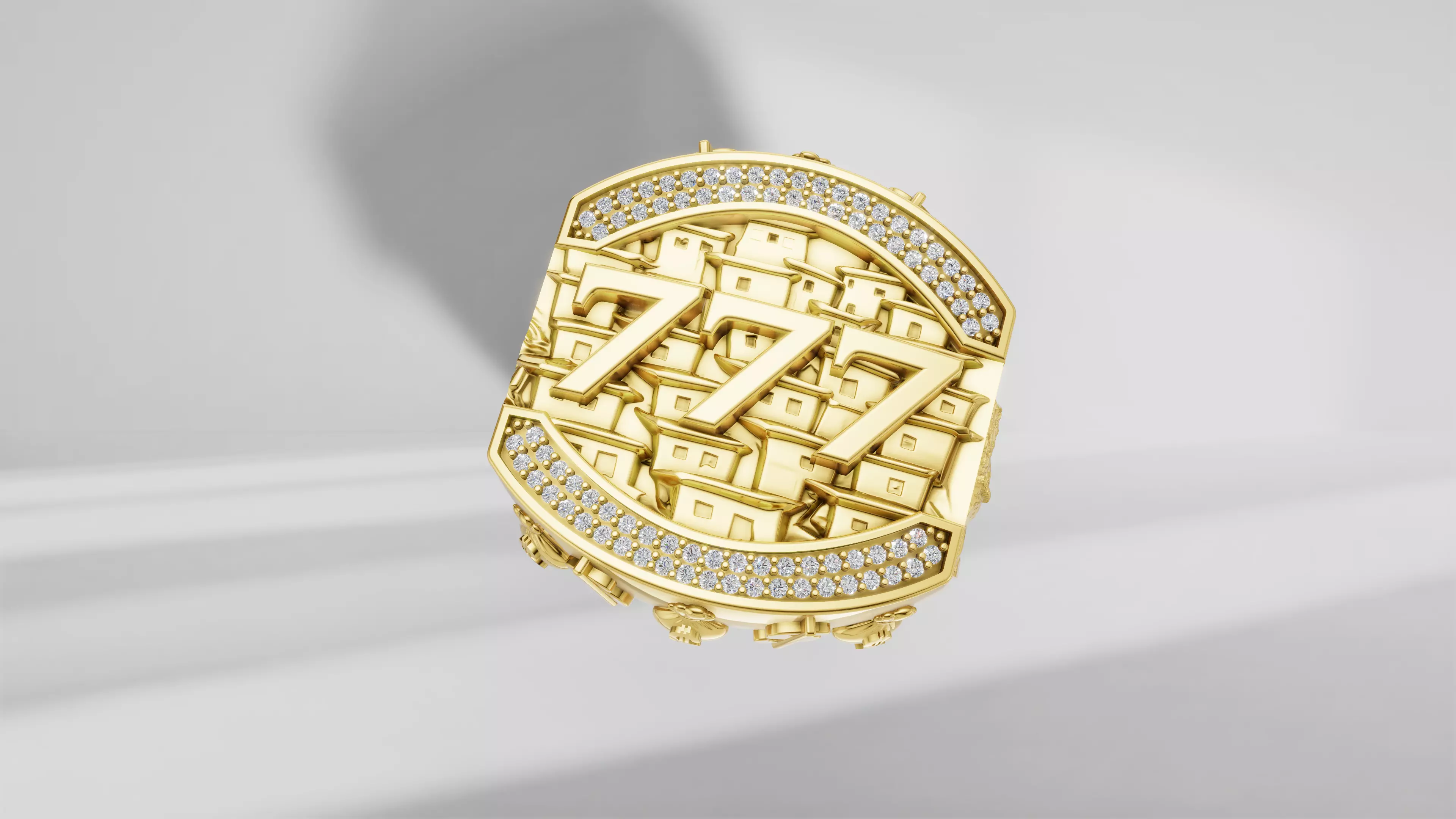Luxury Gold Ring 3D print model