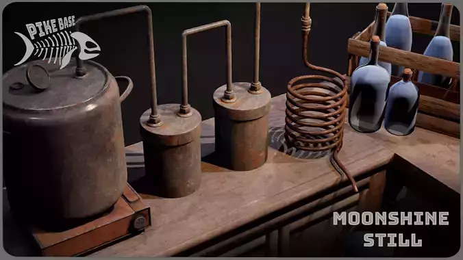 Rustic Moonshine Still Set 