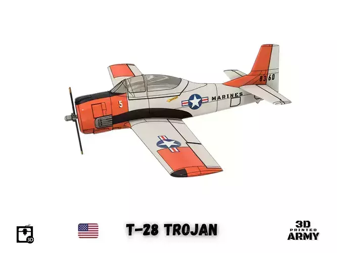 North American T-28 TROJAN - STL files for 3D printer