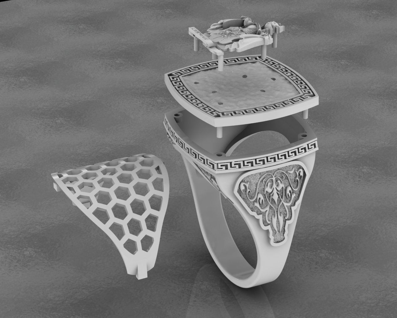 Men Ring 3D print model_4