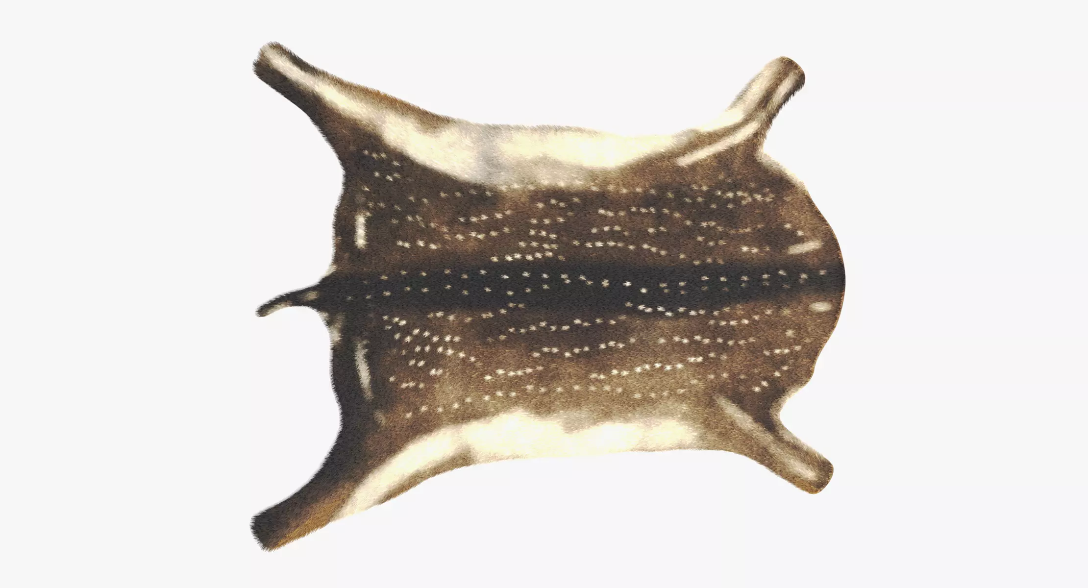 Deer Skin Rug - Realistic Animal Hide 3D model