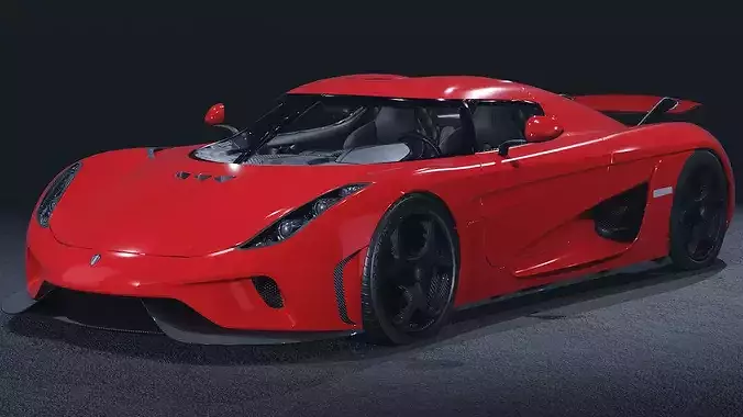 2015 Koenigsegg Regera 3D Model Hybrid Hypercar Direct Drive
