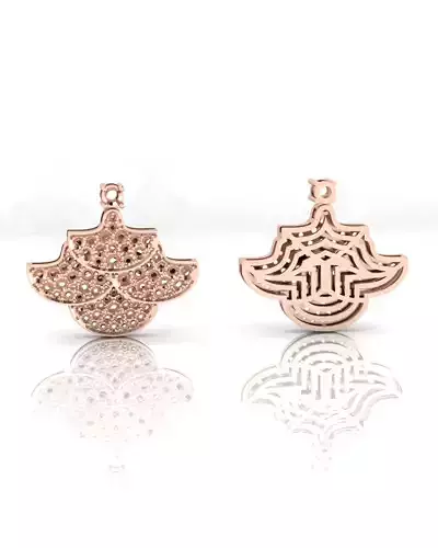 pave setting jewelry pendant