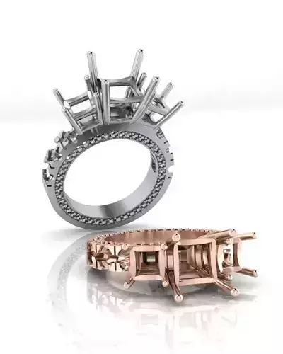 prince cut engagement jewelry ring