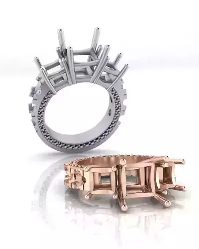 prince cut engagement jewelry ring