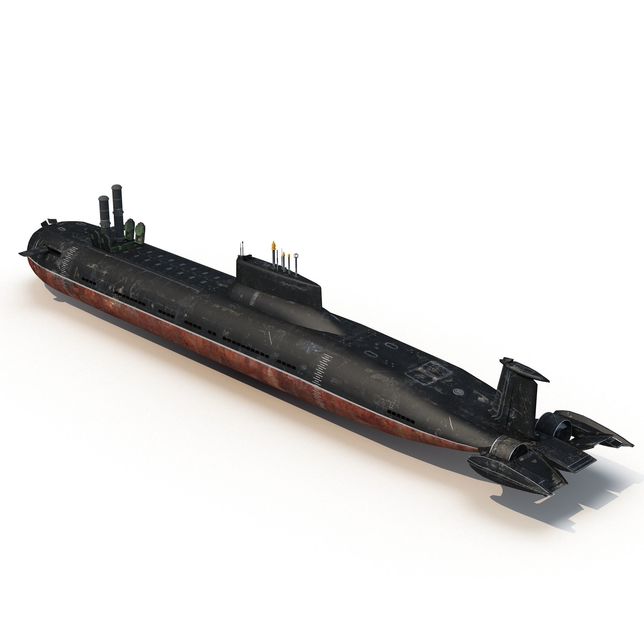 Submarine 3D model_2