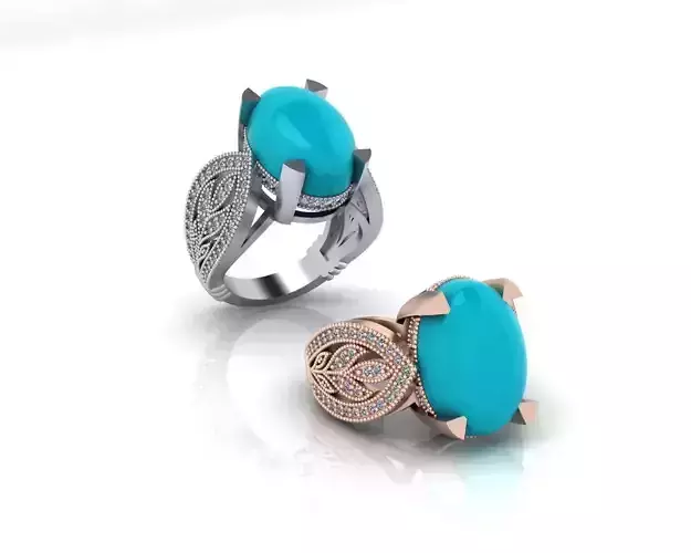 oval bead setting jewelry