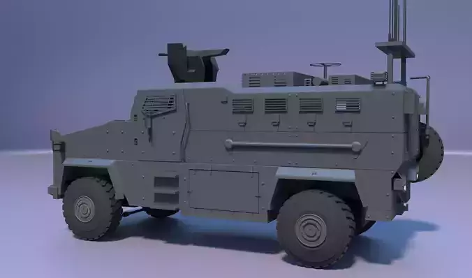 BMC KIRPI II 4X4 TURKISH ARMY Low Poly Model