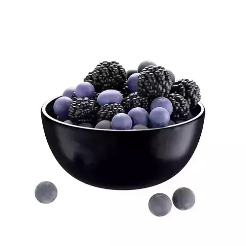 blackberries and blueberrie