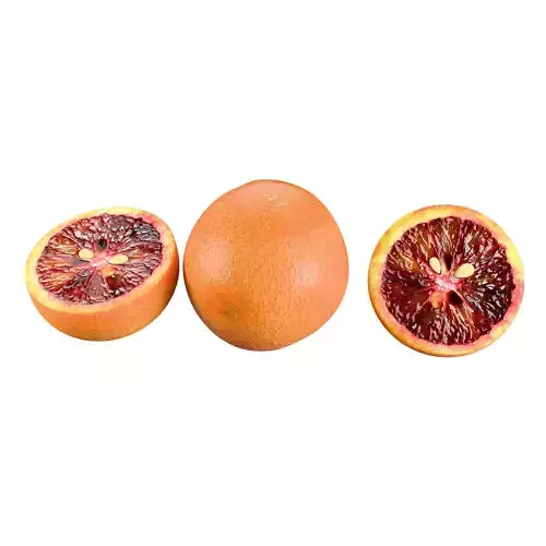 Grapefruit 02 Low-poly 3D model