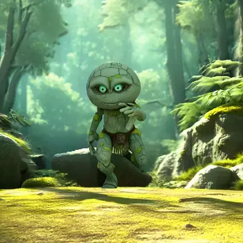 Mossy Golem Character model pack