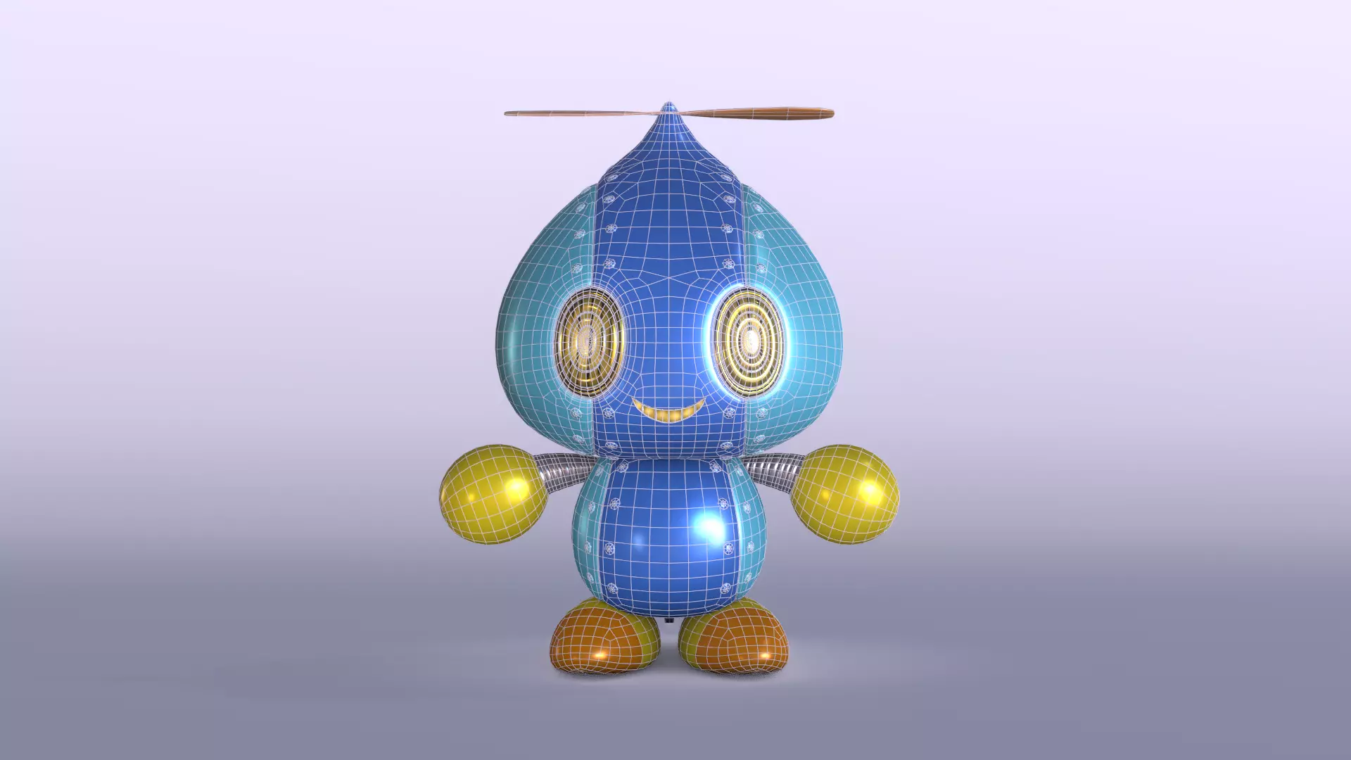 Omochao Low-poly 3D model
