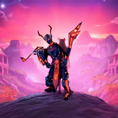 Neon Cyber Warrior model pack