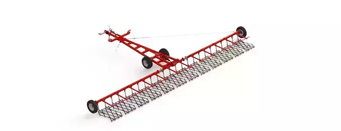 WG 0012 - Semi-mounted heavy toothed harrow 12m