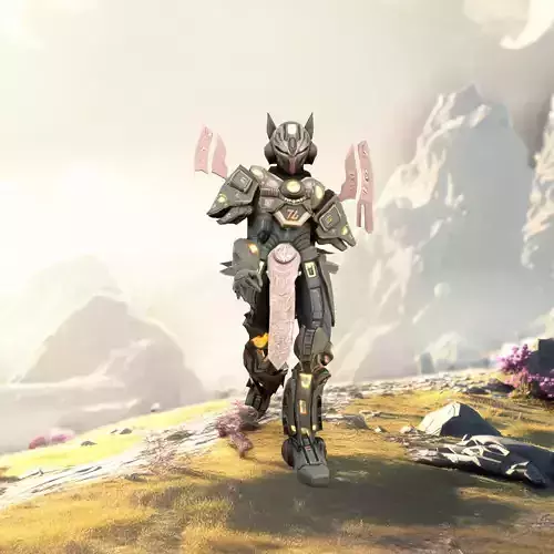 Mystical Mech Warrior model pack