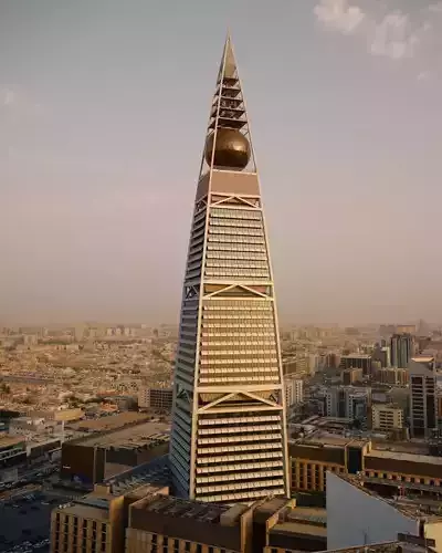 Faisaliah tower and mamlaka tower
