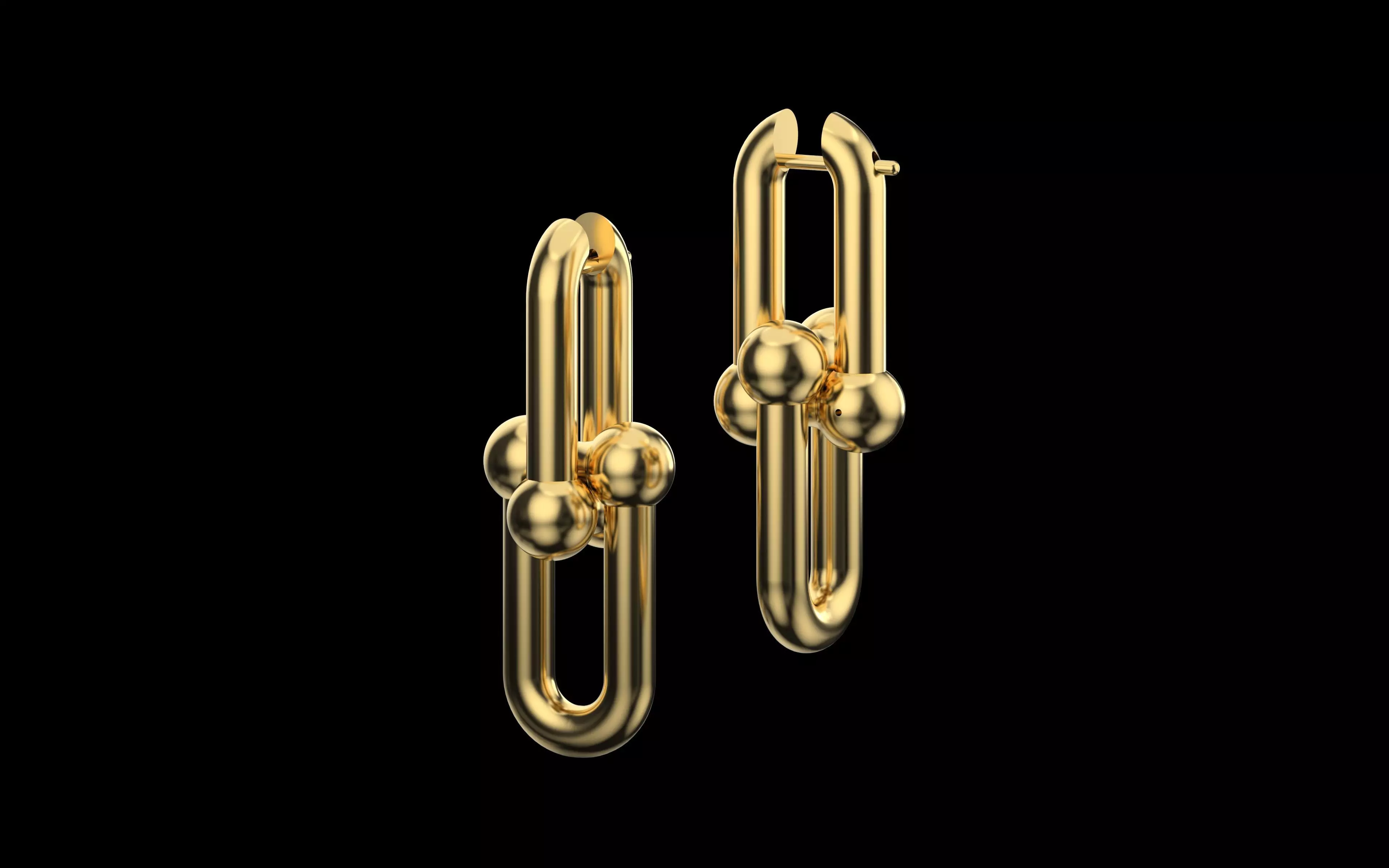 TIFFANY HARD WEAR EARRING EXTRA LARGE 3D print model