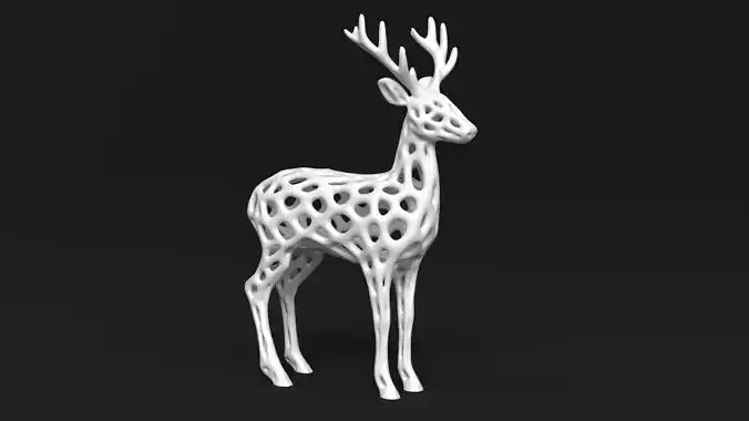 Voronoi Deer 02