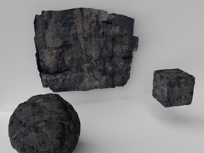Sandstone Surface and 4k Texture Low-poly 3D model