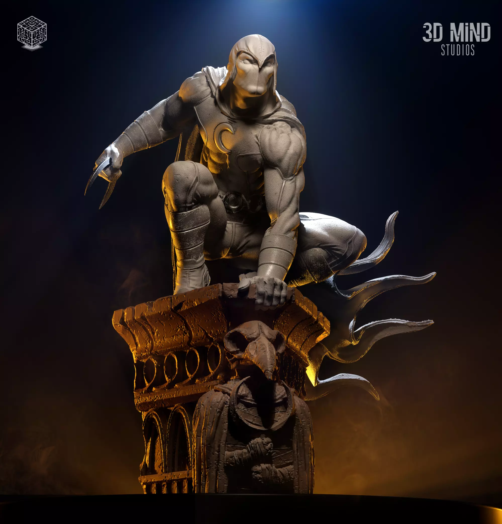 Moonknight statue 3D print model