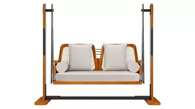 Shashwat 2 Seater Sheesham Wood Cane Swing Chair