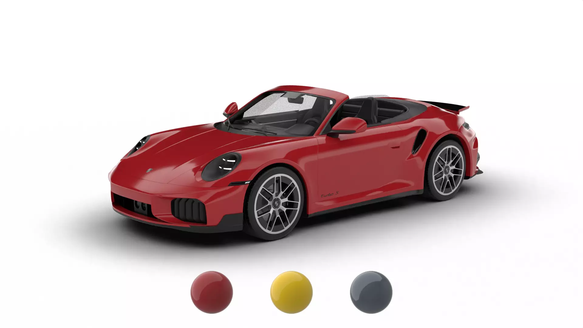 Porsche 911 Carrera Turbo S Aero Cabriolet 2026 3d model 3D model