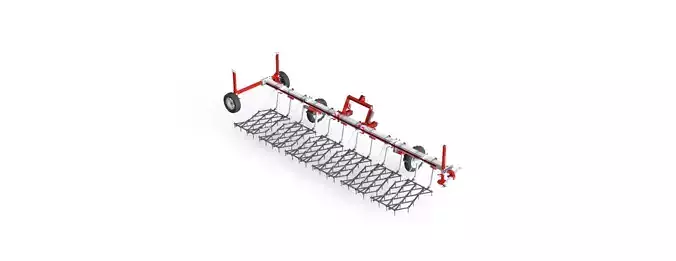 WG 0012 - Complete range of 5 mounted heavy toothed harrow