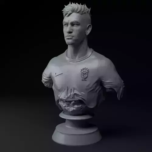 Neymar Jr Premium Bust STL