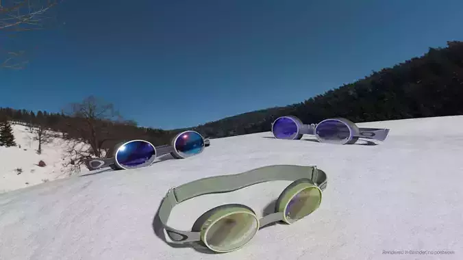 Goggles in Snowbank