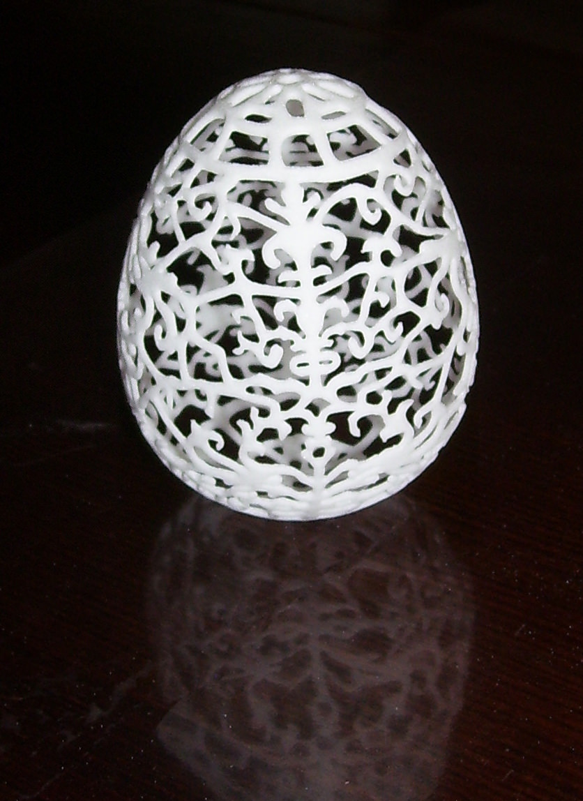Floral Easter Egg 3D print model_7