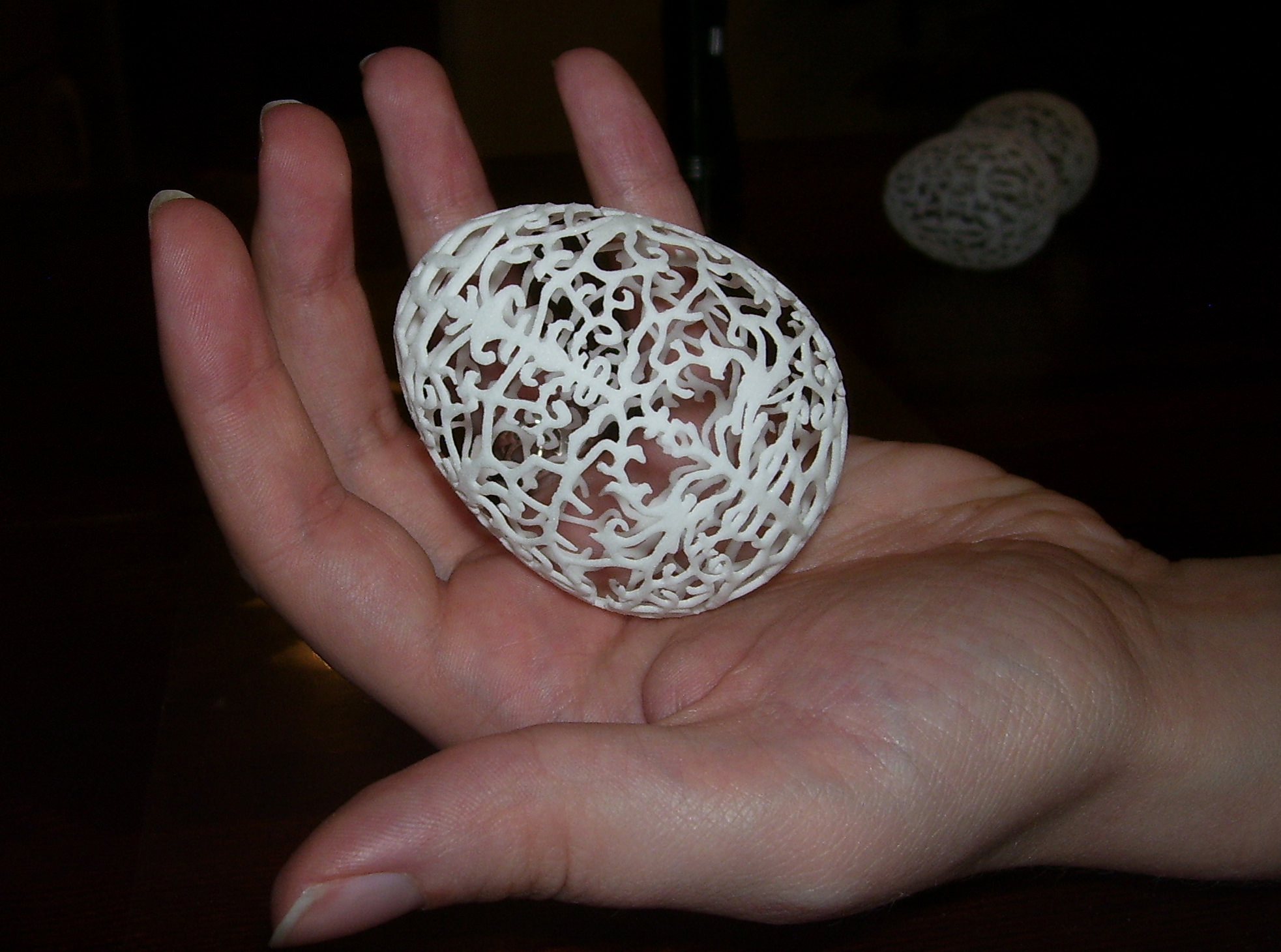 Floral Easter Egg 3D print model_4