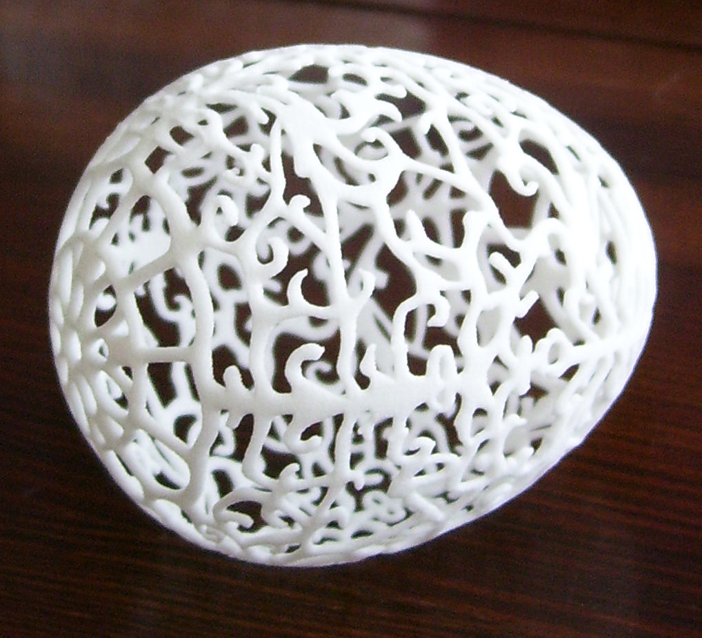 Floral Easter Egg 3D print model_2