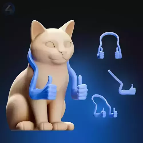 CAT LIKE ARMS THUMBS UP