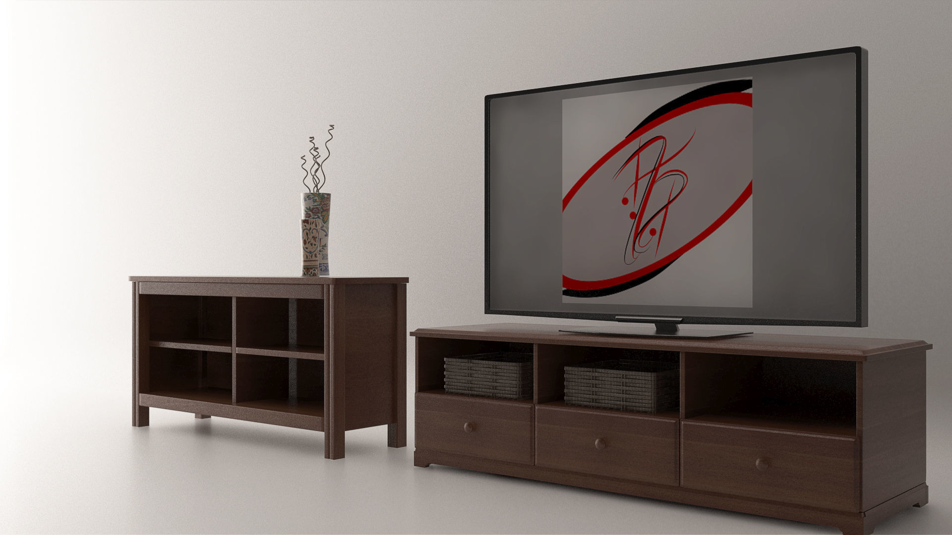 Cosy LivingRoom Furniture 3D model_3