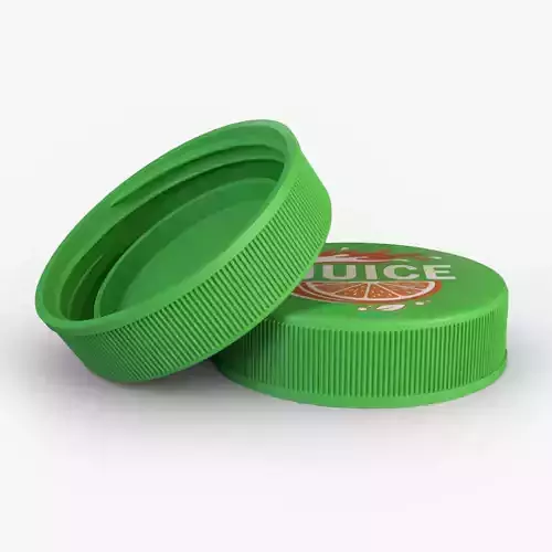 Plastic Bottle Screw Cap Wide 3D