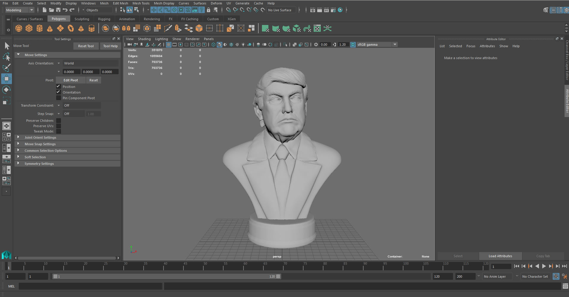Donald Trump presidental edition Ma 3D model_6