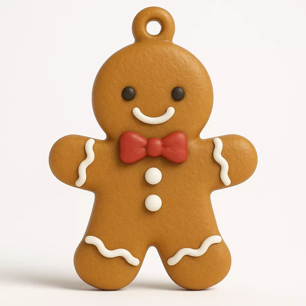 GINGERBREAD MAN ORNAMENT 3D print model