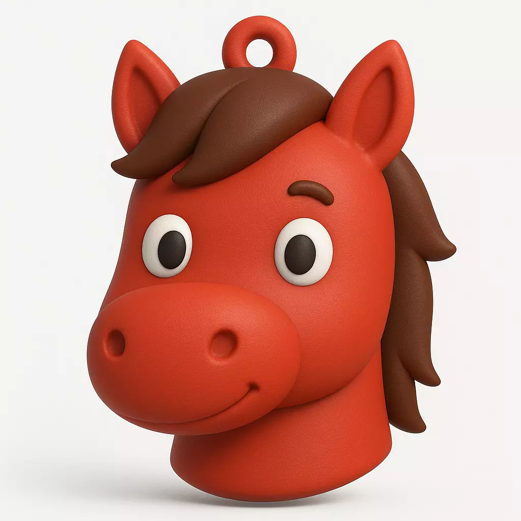 HORSE HEAD CHRISTMAS ORNAMENT 3D print model