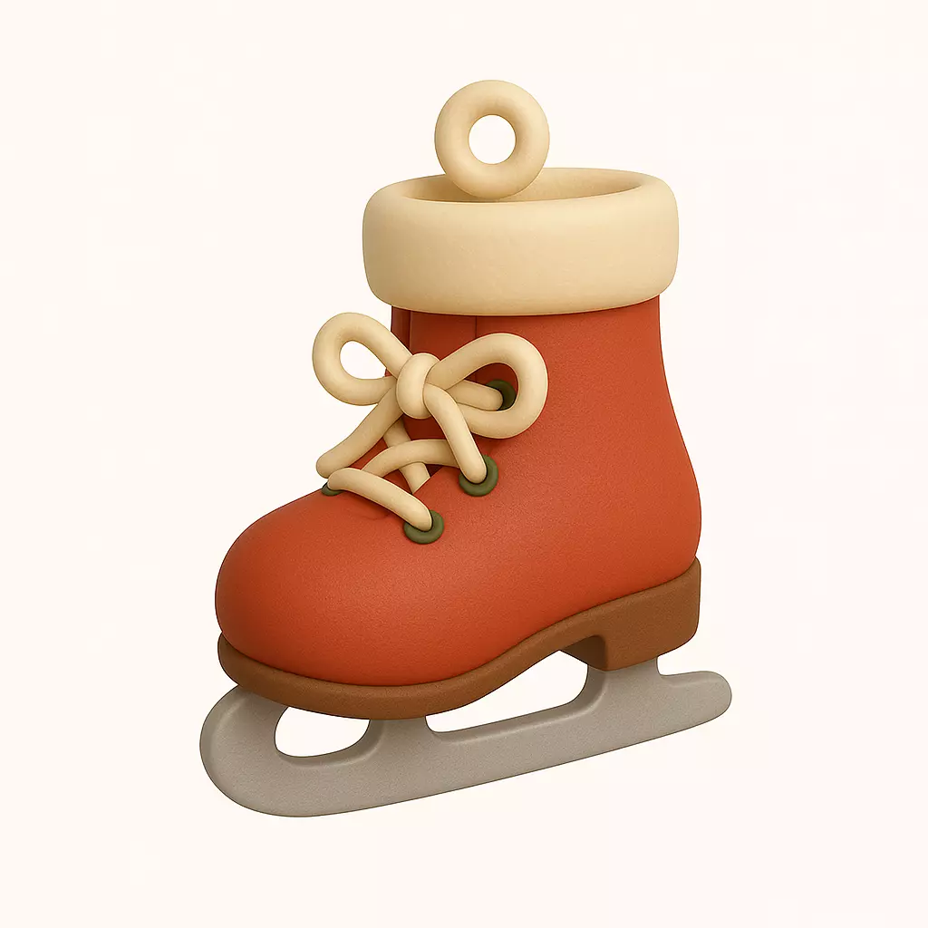 ICE SKATE BOOT ORNAMENT 3D print model