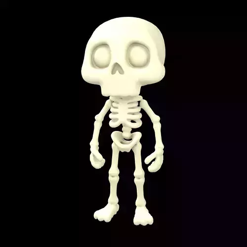 Cartoon Skull Character v1 001