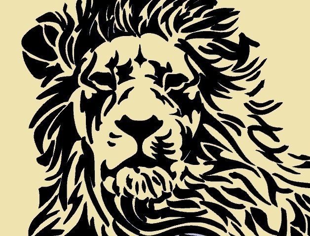 LION LOGO 3D model_2
