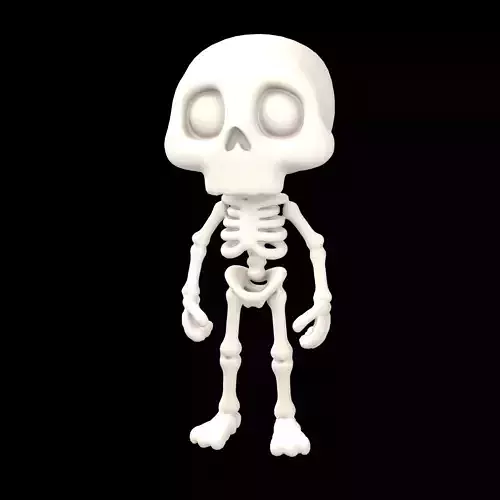 Cartoon Skull Character v1 002