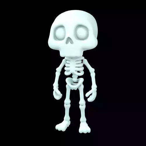 Cartoon Skull Character v1 003